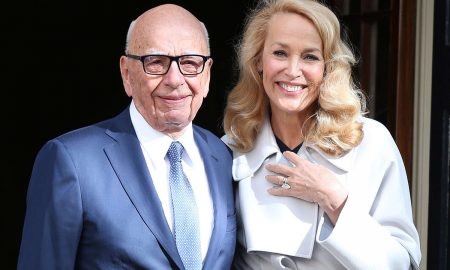 Jerry Hall and Rupert Murdoch