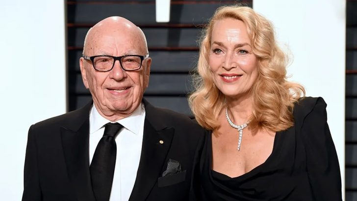 Jerry Hall and Rupert Murdoch